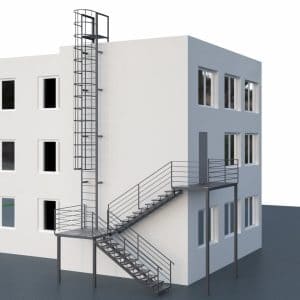 Escalera de incendios