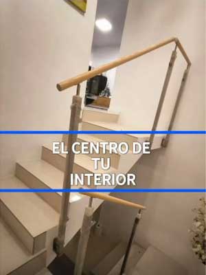 Detalle de peldaños en madera