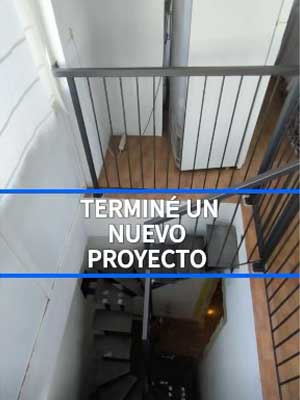 Escalera con iluminacion LED