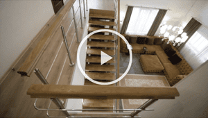 Escalera abierta forma de zigzag